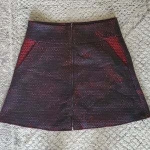 Kenneth Cole:  Red and Black Skirt